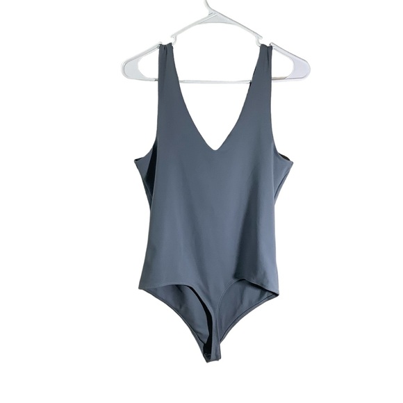 Abercrombie & Fitch Bodysuit Soft AF Light Blue Seamless - Picture 2 of 8